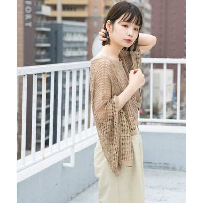 ケービーエフ KBF 2WAYメッシュ編みプルオーバー （NAVY）｜詳細画像