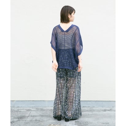 ケービーエフ KBF 2WAYメッシュ編みプルオーバー （NAVY）｜詳細画像
