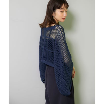 ケービーエフ KBF 2WAYメッシュ編みプルオーバー （NAVY）｜詳細画像