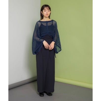 ケービーエフ KBF 2WAYメッシュ編みプルオーバー （NAVY）｜詳細画像