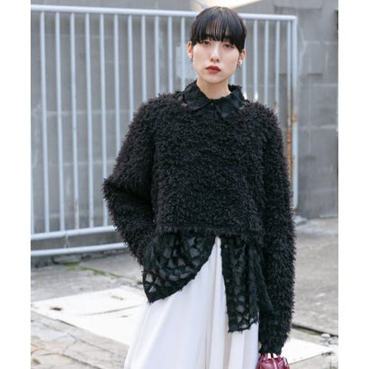 ケービーエフ KBF クロップドフェザープルオーバー （BLACK）｜詳細画像