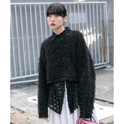 ケービーエフ KBF クロップドフェザープルオーバー （BLACK）｜詳細画像