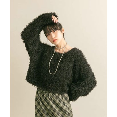 ケービーエフ KBF クロップドフェザープルオーバー （BLACK）｜詳細画像