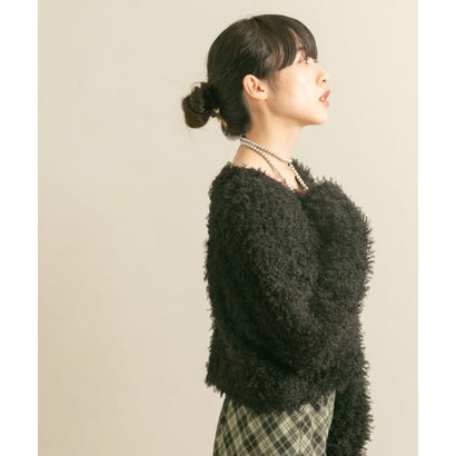 ケービーエフ KBF クロップドフェザープルオーバー （BLACK）｜詳細画像