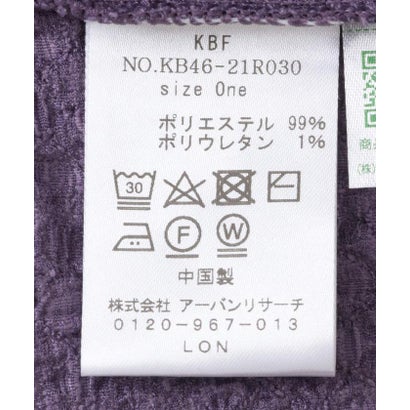 ケービーエフ KBF シアーブークレハイネックトップス （ブラック）｜詳細画像