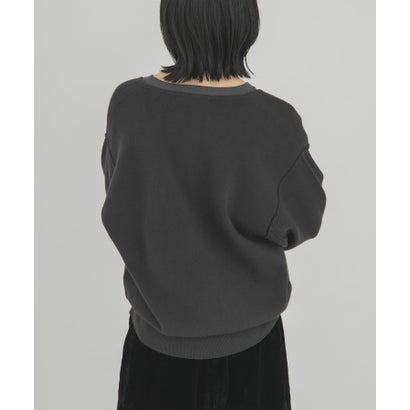 ケービーエフ KBF スウェットライクVネックニット （グレー系その他）｜詳細画像