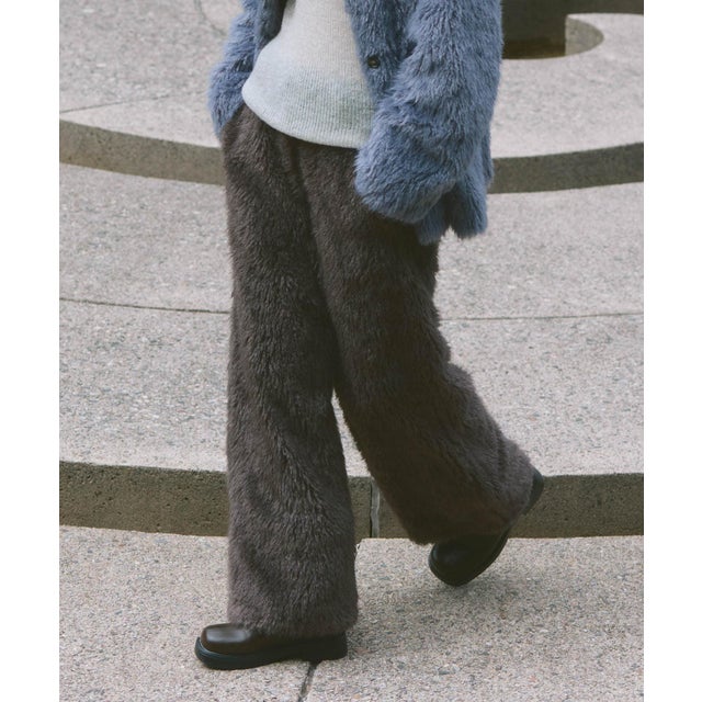 フラッフィーWIDEパンツ （ブラウン）