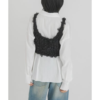 ウエストタックブラウス （ブルー系その他）｜詳細画像