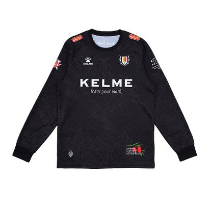KELME オーバーパターンロングプラクティスシャツ(ブラック)｜詳細画像