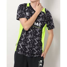 メンズ サッカー/フットサル 半袖シャツ 半袖プラクティスシャツ KA22S604 （ブラック）