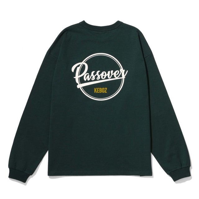 
                    【EXCLUSIVE】 x PASSOVER BB LOGO L/S TEE GREEN （PO GREEN）