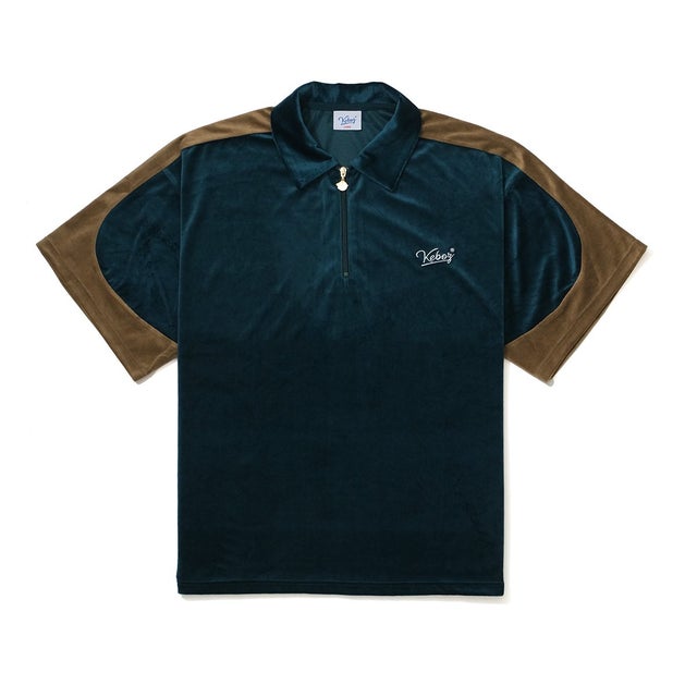 
                    VELOUR TRACK S/S TOP （GREEN×GOLD）