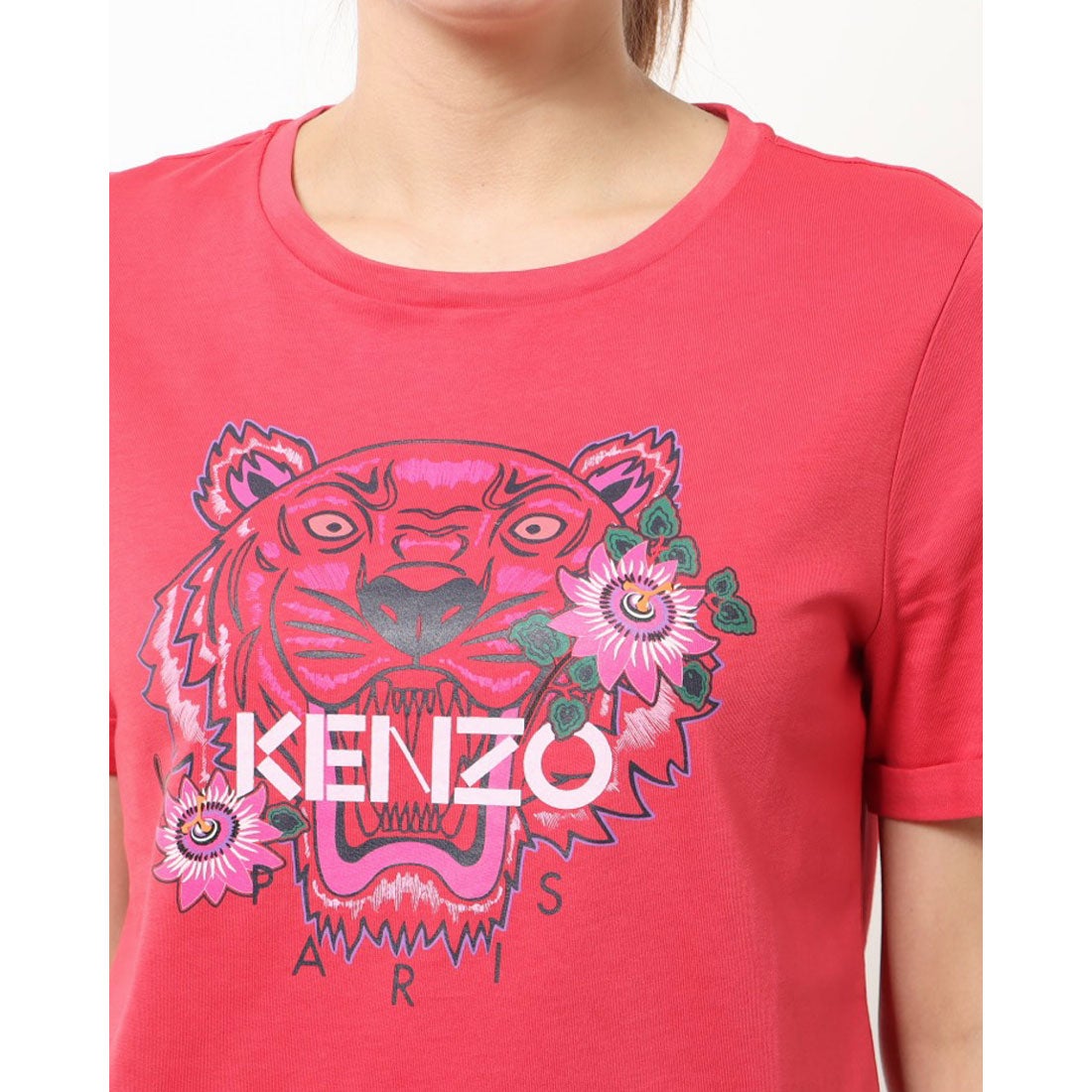 ケンゾー KENZO レディース Flower Tiger T-Shirts （Coral