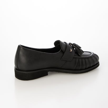 キスコ KISCO シワ加工デザインフリンジタッセルローファー （BLK）｜詳細画像