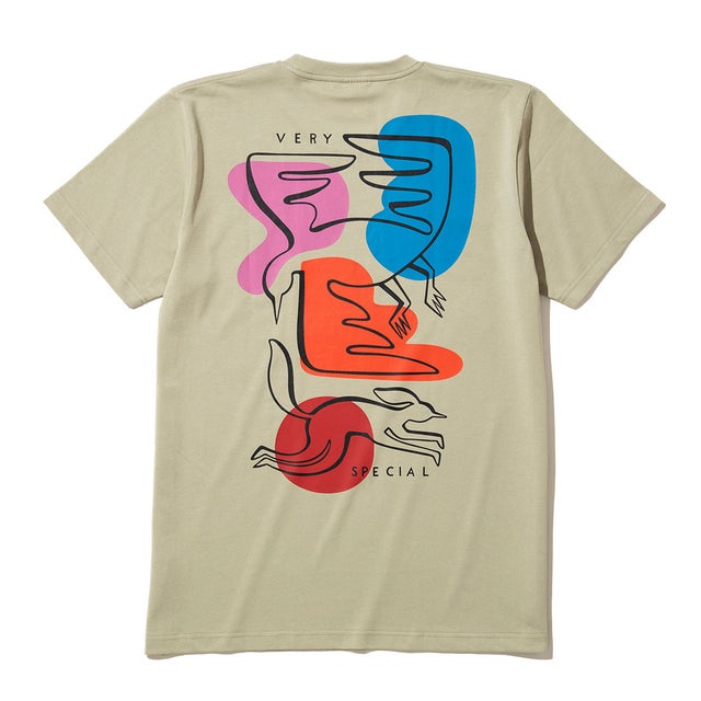 アウトサイド ザ ラインズ Tシャツ（Outside The Lines T-shirt） （Greige）