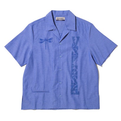 ガシアス ブイスペッシュ 2.0 SS バケイ ボタンダウン（GASIUS VSPESH 2.0 SS VACAY BUTTON DOWN） （Yurple）｜詳細画像