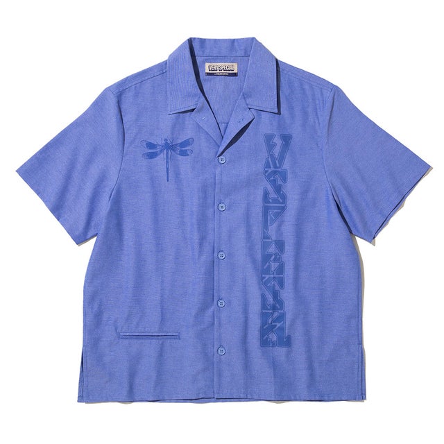 ガシアス ブイスペッシュ 2.0 SS バケイ ボタンダウン（GASIUS VSPESH 2.0 SS VACAY BUTTON DOWN） （Yurple）