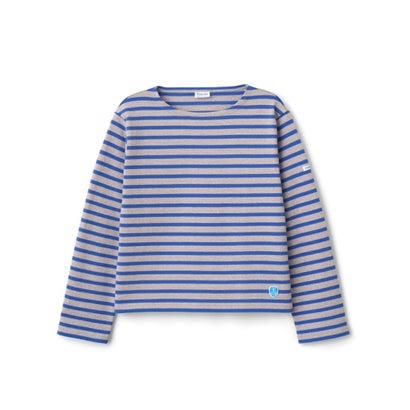 コットン ルールド クルーネック ワイド バスクシャツ ソリッド（Cotton Lourd Crew Neck Wide Basque Shirt Solid） （BROWNING×PERSIAN）｜詳細画像