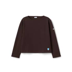 コットン ルールド クルーネック ワイド バスクシャツ ソリッド（Cotton Lourd Crew Neck Wide Basque Shirt Solid） （ARABICA）