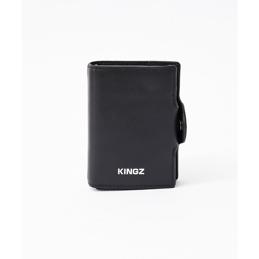 キングズ KINGZ ワンタッチスライドカードケース (ブラック)