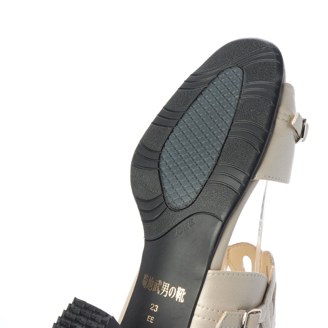 キクチノクツ 菊地の靴 デザインサンダル 512-39 （グレー
