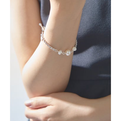bracelet Pia perle naturelle caine laito （シルバー）｜詳細画像