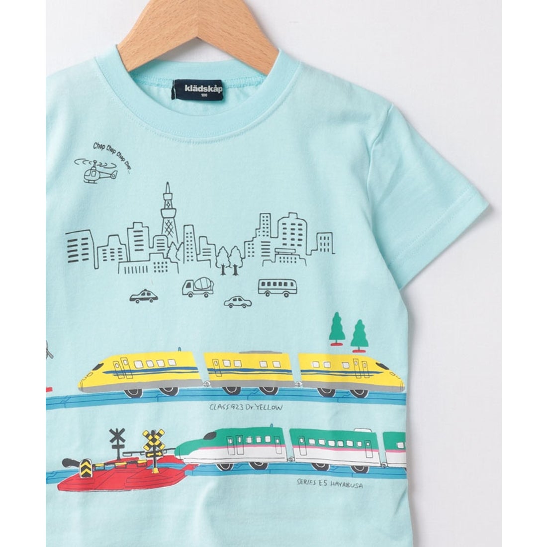 クレードスコープ kladskap 【プラレール】手書きタッチ半袖Tシャツ 