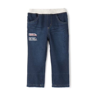 【人気商品再入荷】【直営店で取り扱い無し】電車ロング丈ストレートパンツ （紺）｜詳細画像
