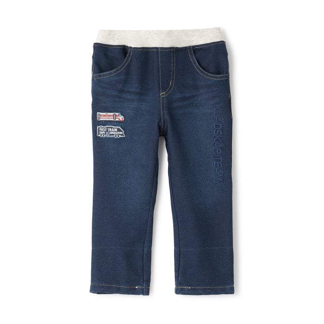 【人気商品再入荷】【直営店で取り扱い無し】電車ロング丈ストレートパンツ （紺）