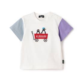 ☆彡ペンギン×アウトドアワゴン半袖Tシャツ （オフ ホワイト）