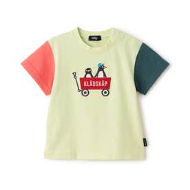 ☆彡ペンギン×アウトドアワゴン半袖Tシャツ （ライト グリーン）