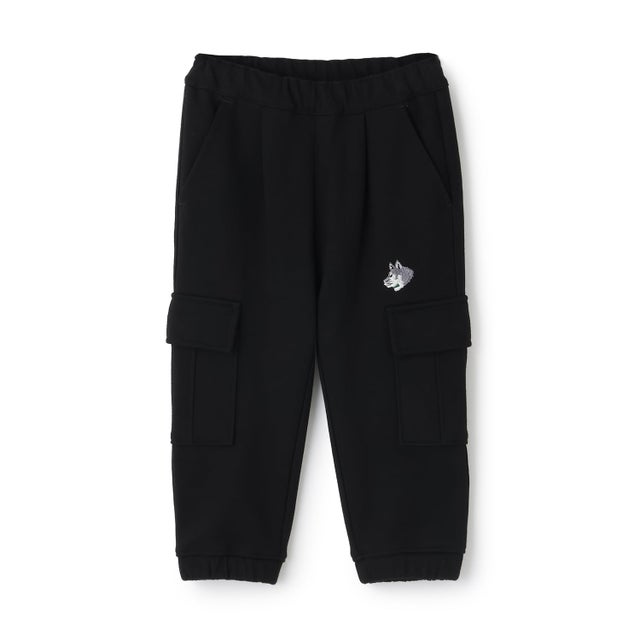 トラッドロング丈ジョガーカーゴパンツ （黒）
