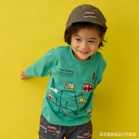 【阪急電車】路線図長袖Tシャツ （モデレート グリーン）
