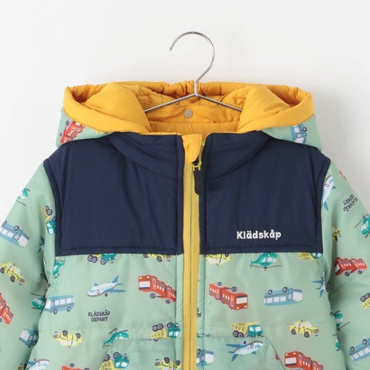 クレードスコープ kladskap 乗り物リバーシブル中わたブルゾン （カラシ）｜詳細画像