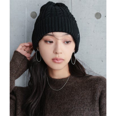 [ U.S. POLO ASSN. ] ケーブルニット帽[J1224] （ブラック）｜詳細画像