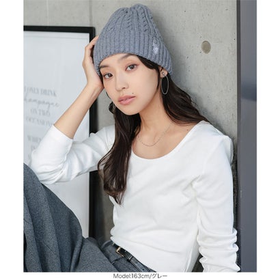 [ U.S. POLO ASSN. ] ケーブルニット帽[J1224] （ブラック）｜詳細画像