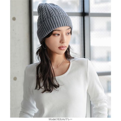 [ U.S. POLO ASSN. ] ケーブルニット帽[J1224] （ブラック）｜詳細画像