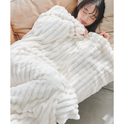 [ S M L] ふわもこブランケット[選べるサイズ展開] [J1233] （アイボリー）｜詳細画像