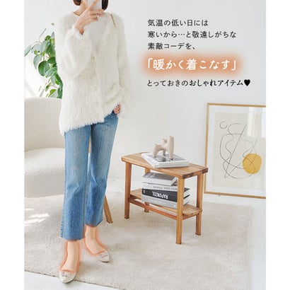 [ 裏起毛 ] ハイソックス [J1122] （ベージュ）｜詳細画像