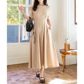新品タグ付き　ebure 半袖 カットソー ワンピース ライトベージュ 38 KO5653EW030565_mg_thumb.jpg