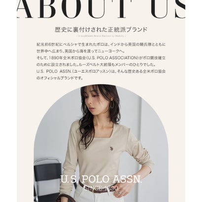 [ U.S. POLO ASSN. ] 長袖Tシャツ【スクエア】[ M L 選べるタイプ] [C8046] （ブラック）｜詳細画像