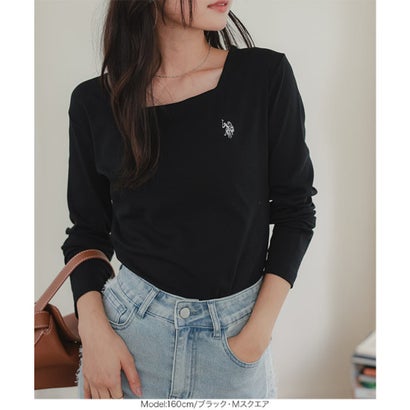 [ U.S. POLO ASSN. ] 長袖Tシャツ【スクエア】[ M L 選べるタイプ] [C8046] （アイボリー）｜詳細画像