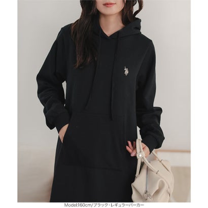 [ U.S. POLO ASSN. ] 裏起毛ワンピース【プチパーカー】[選べるタイプ ] [E3619] （ピンク）｜詳細画像
