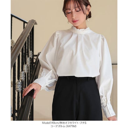 [ セレモニー ]【プチ】 [ Petitle / プチレ ] ブラウス (単品)【プチ】 [X471C] （シアーオフホワイト）｜詳細画像