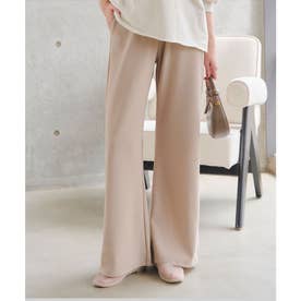 【シワになりにくい】錯覚美脚ストレッチワイドパンツ[選べる6サイズ] [M4251] （グレージュ）