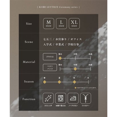 [ セレモニー ] M L XL サイズが選べる マルチウェイ3点スーツ [X489] （グレーオフ）｜詳細画像