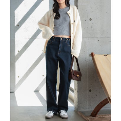 コウベレタス KOBE LETTUCE [ 裏起毛 ] ウエスト調整可能ストレッチストレートデニム [M4479] （インディゴ）｜詳細画像