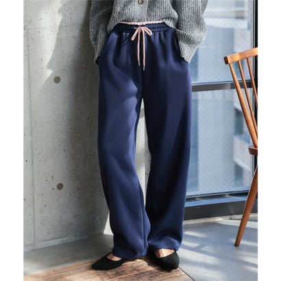 [ 裏起毛 ] 裏ボア配色スウェットパンツ[ M L 選べるサイズ ] [M4478] （ネイビー）｜詳細画像