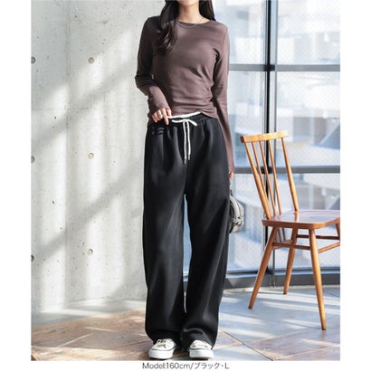 コウベレタス KOBE LETTUCE [ 裏起毛 ] 裏ボア配色スウェットパンツ[ M L 選べるサイズ ] [M4478] （ホワイト）｜詳細画像