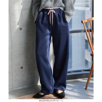 [ 裏起毛 ] 裏ボア配色スウェットパンツ[ M L 選べるサイズ ] [M4478] （杢グレー）｜詳細画像